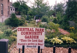 Central Park Community Garden.